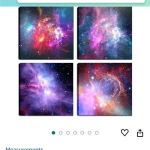 Outspace Nebula Canvas Wall Art